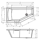 Акриловая ванна Riho Geta 160x90 R