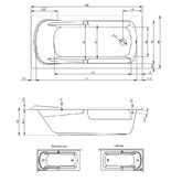 Акриловая ванна Riho Future XL 190x90