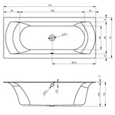Акриловая ванна Riho Linares 170x75