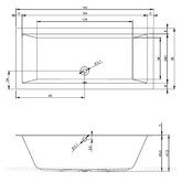 Акриловая ванна Riho Lugo 180x80