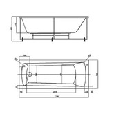Акриловая ванна Акватек Либра New 170x70 