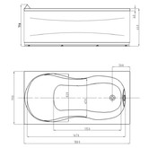 Акриловая ванна Акватек Мартиника 180x90 