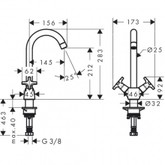 Смеситель для кухни HANSGROHE Logis 71285000 