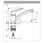 Смеситель для кухни HANSGROHE Logis 71830000 