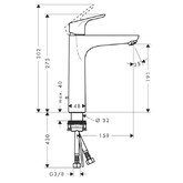 Смеситель для раковины HANSGROHE Focus 190 31608000