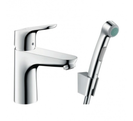 Смеситель для раковины HANSGROHE Focus 100 31927000 с гигиен.душем