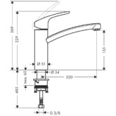 Смеситель для кухни HANSGROHE Focus 31806800