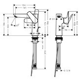 Смеситель для раковины HANSGROHE Talis E 71754000