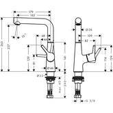 Смеситель для раковины HANSGROHE Talis S New 210 72105000