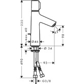 Смеситель для раковины HANSGROHE Тalis Select S 100 72042000