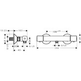 Смеситель для душа HANSGROHE Ecostat Universal 13122000 термостат