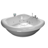 Акриловая ванна Aquatika Sensa 150x150 с гидромассажем