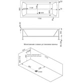 Акриловая ванна BAS Индика Flat 170*80 с гидромассажем