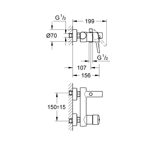 Смеситель для ванны Grohe Concetto 32211001