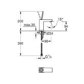 Смеситель для раковины Grohe Eurocube Joy 23656000