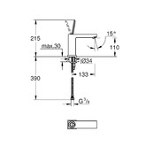 Смеситель для раковины Grohe Eurocube Joy 23658000