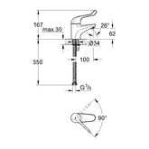 Смеситель для раковины Grohe Euroeco Special 32732000 безопасный