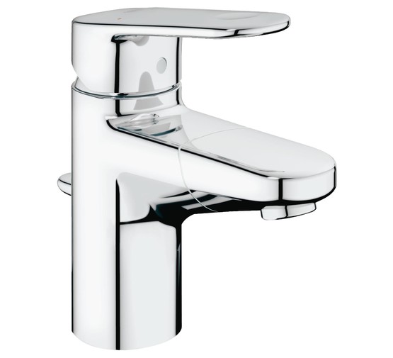 Смеситель для раковины Grohe Europlus II 33155002 с выдвижным изливом и донным клапаном