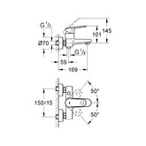 Смеситель для ванны GROHE Europlus II 33553002