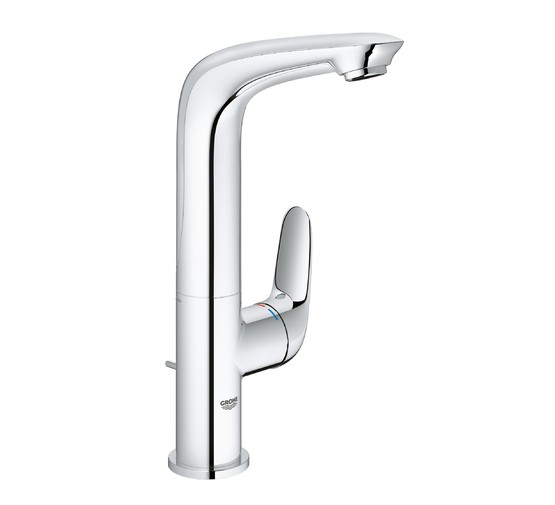 Смеситель для раковины Grohe Eurostyle 23718003 с высоким изливом и донным клапаном