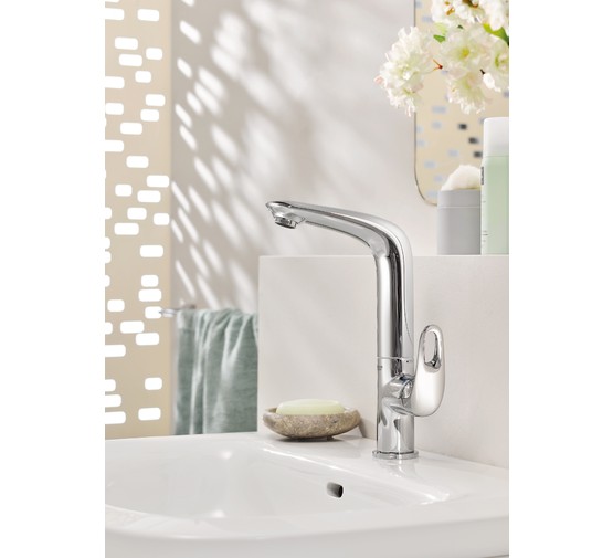 Смеситель для раковины Grohe Eurostyle 2015 23569003 с высоким изливом и донным клапаном