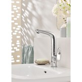 Смеситель для раковины Grohe Eurostyle 2015 23569003 с высоким изливом и донным клапаном