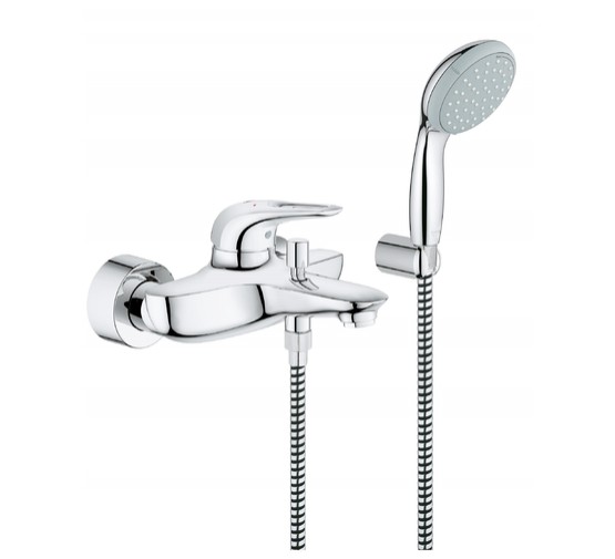 Смеситель для ванны GROHE Eurostyle 2015 33592003 с душевым гарнитуром