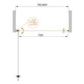 Душевая дверь Cezares Eco B-1-75-C прозр.стекло 