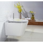 Унитаз подвесной BelBagno Flay-R BB053CHR безободковый дюропласт микролифт