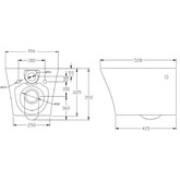 Унитаз подвесной BelBagno Flay-R BB053CHR безободковый дюропласт микролифт