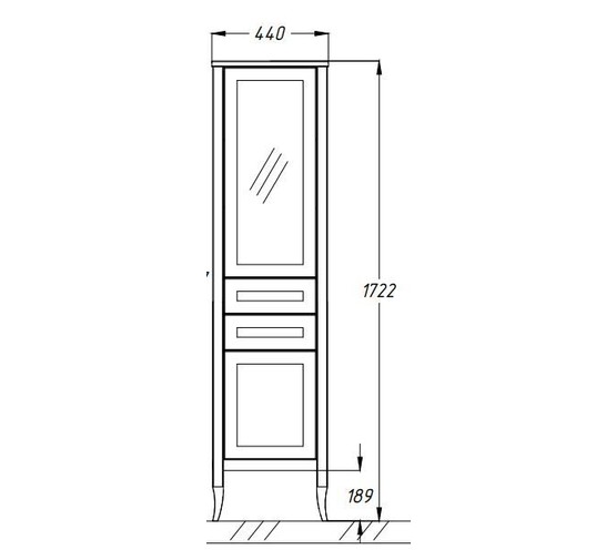 Пенал Opadiris Мираж 44 орех