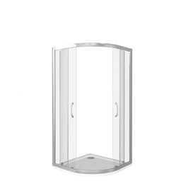 Душевой угол GOOD DOOR Latte R-120-C-WE  1200x800 L белый, прозрачное стекло 