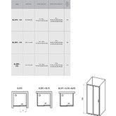 Душевая дверь Ravak Blix BLDP2 -120 белый + стекло Транспарент