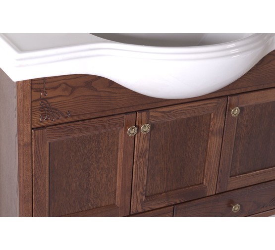 Комплект мебели ASB-Woodline Салерно 105 орех массив ясеня