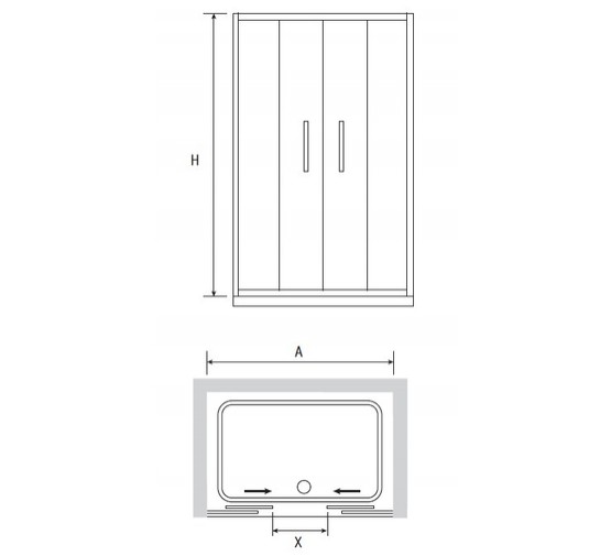 Душевая дверь RGW Passage PA-11 1200x1950 хром, прозр.стекло