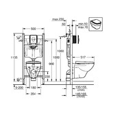 Комплект унитаз с инсталляцией Grohe SL Solido 4 в 1 39117000