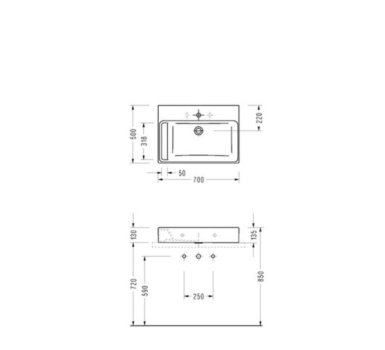 Раковина накладная Serel Washbasin 2027 70 см