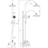 Душевая система Lemark Intense LM5662C со смесителем хром