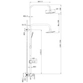 Душевая система Lemark Tropic LM7002C со смесителем хром