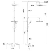 Душевая система Lemark Tropic LM7003C со смесителем хром