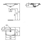 Раковина встраиваемая Ideal Standart  Tempo T059201 50 см