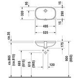 Раковина встраиваемая Duravit D-Code 0338490000 50 см