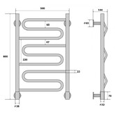 Полотенцесушитель электрический Energy Bravo 500x800 П3