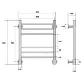 Полотенцесушитель электрический Energy Ergo 500x600 П6