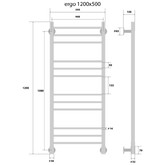 Полотенцесушитель электрический Energy Ergo 500x1200 П12