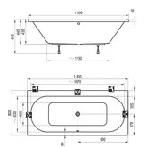 Акриловая ванна Ravak City 180x80