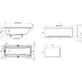 Акриловая ванна Ravak Classic 120x70