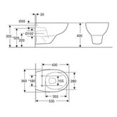 Унитаз подвесной Jacob Delafon Patio E4187-00 сидение дюропласт микролифт