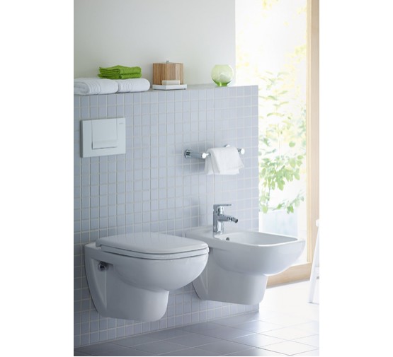 Унитаз подвесной Duravit D-Code 257009 безободковый сидение  микролифт