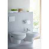 Унитаз подвесной Duravit D-Code 257009 безободковый сидение  микролифт